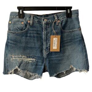 Denimist Nic High Rise Shorts Women Size 29 Jeans Distressed Denim New